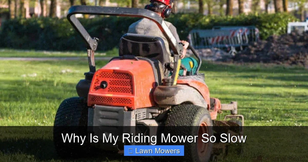 Why Is My Riding Mower So Slow