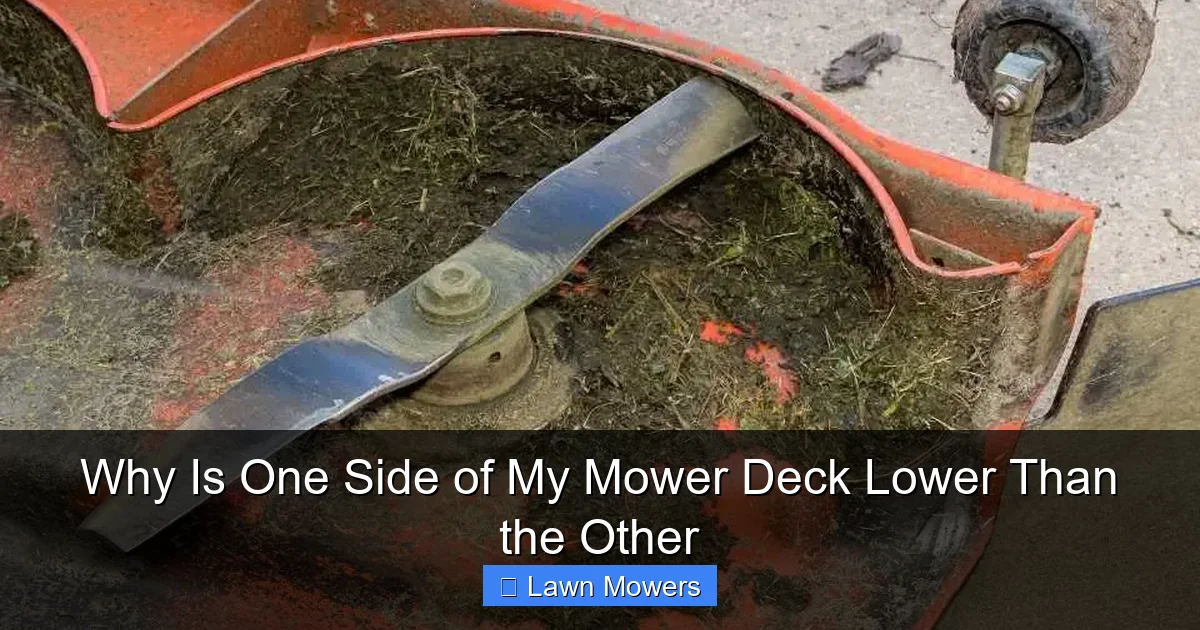 Why Is One Side of My Mower Deck Lower Than the Other