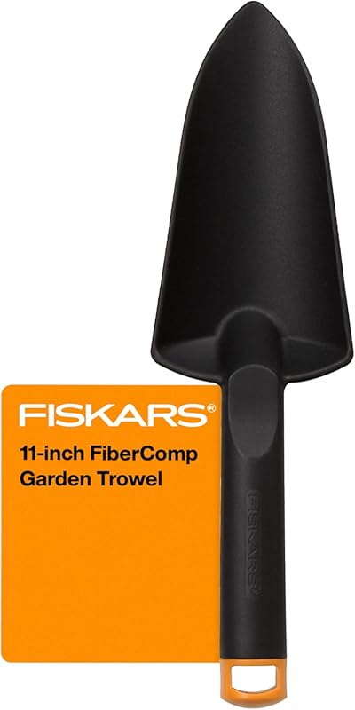 Fiskars Fiber Composite Hand Trowel with Hang Hole for Gardening, Lawn