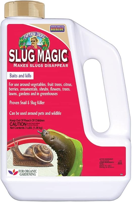 Bonide Captain Jack's Slug Magic Granules - 3 lb Organic Snail and Slu