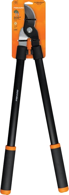 Fiskars 28-Inch Loppers Feature Rust-Resistant Bypass Steel Blades, 1.