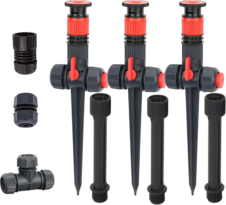 Eden 96093 Multi-Adjustable Flex Design Garden Sprinkler with Extensio