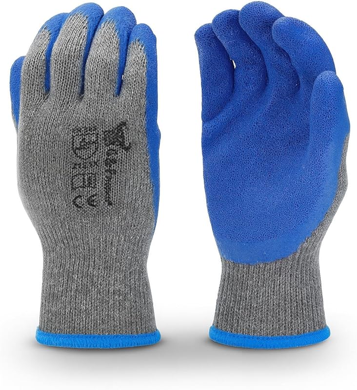 G & F Products 3100L-DZ Work Gloves: 12 Pairs Large Double Coated Rubb