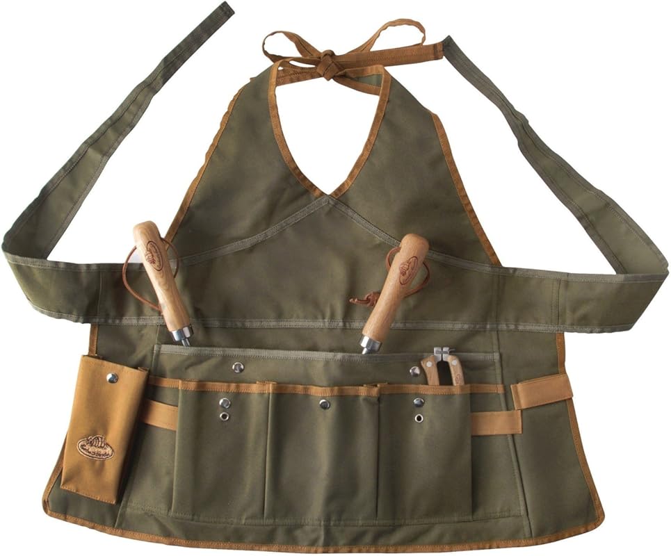 Esschert Design Unisex Adult Gardening Aprons, Olive Green, One Size U