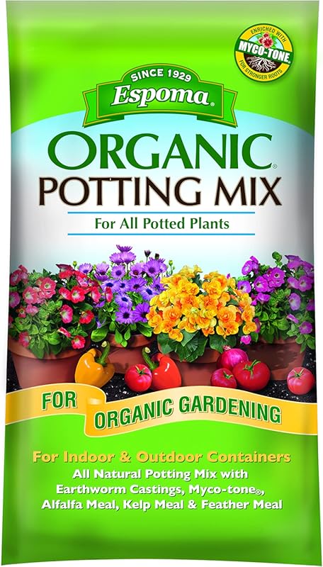 Espoma Organic Potting Soil Mix: All Natural for Containers, Herbs, Ve