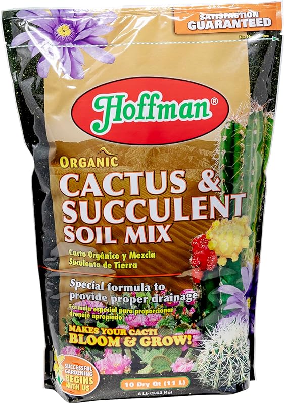 Hoffman 10410 Organic Cactus Succulent Soil Mix: Ideal for Cacti and S