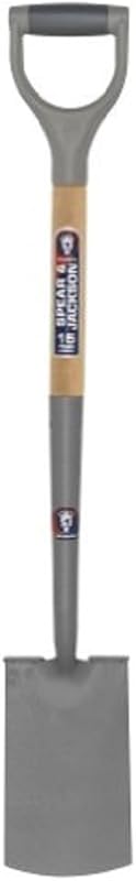 Spear & Jackson 1184NB Neverbend Carbon Steel Treaded Border Spade for