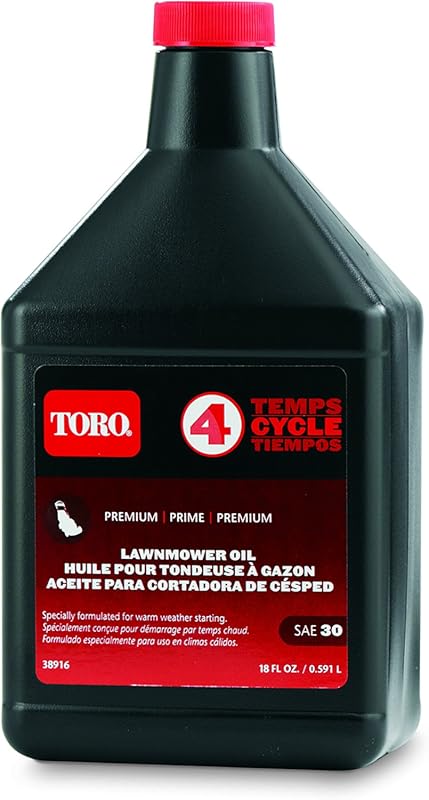 Toro SAE 30 Summer Oil 18 Ounce Bottle - Seasonal Engine Lubricant for