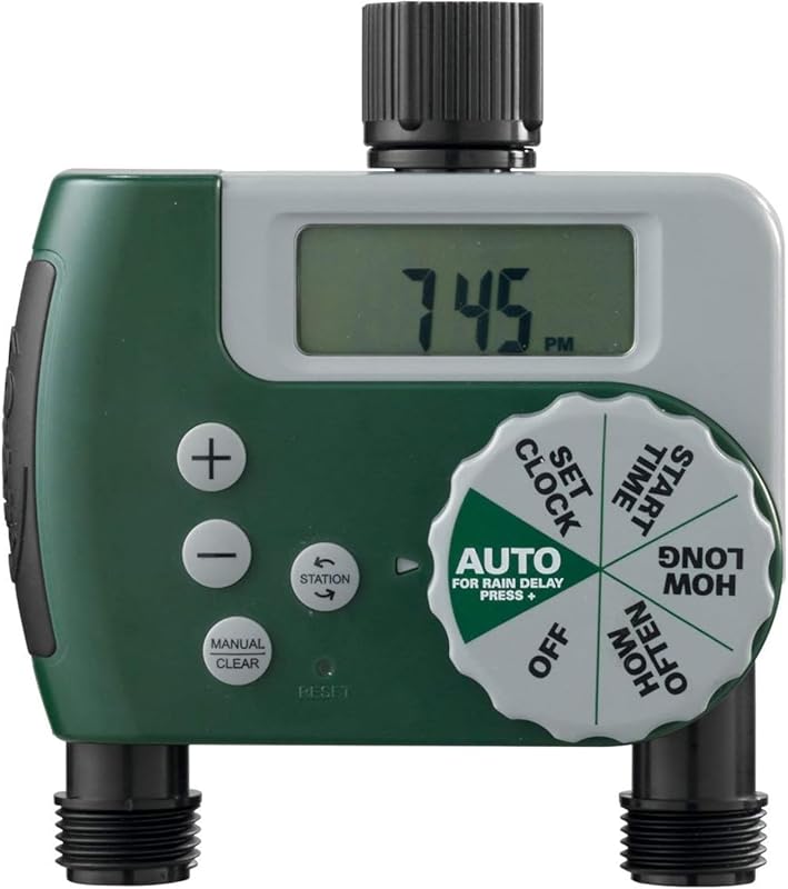 Orbit 58910 2-Outlet Programmable Digital Hose Watering Timer for Auto