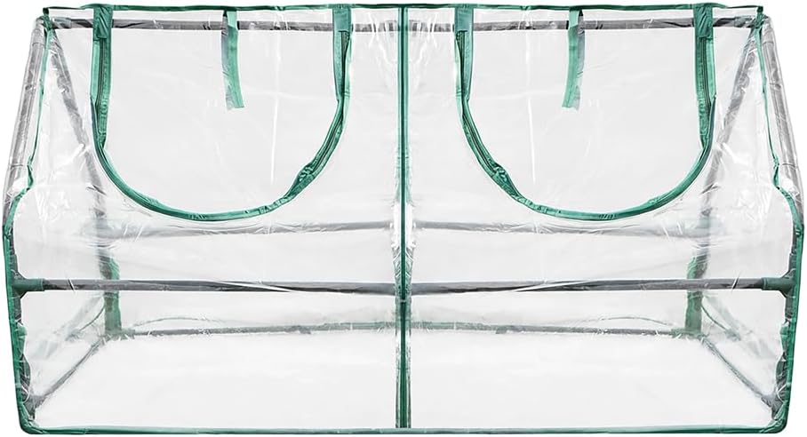Zenport SH3212A Garden Cold Frame Greenhouse Cloche for Easy Access Pr