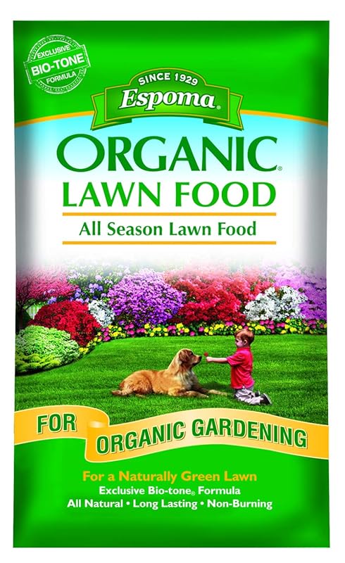 Espoma Organic EOLF28 All Season Lawn Food – 28-Pound, Natural Fertili