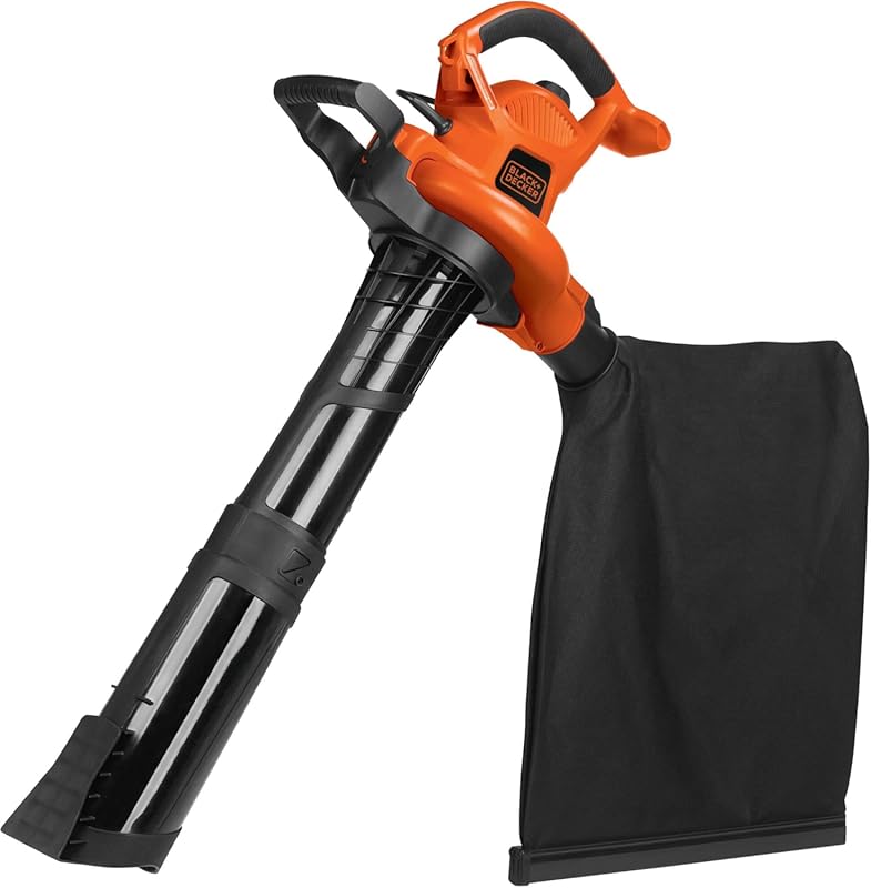 BLACK+DECKER 3-in-1 Electric Leaf Blower Vacuum Mulcher Corded 12-Amp 