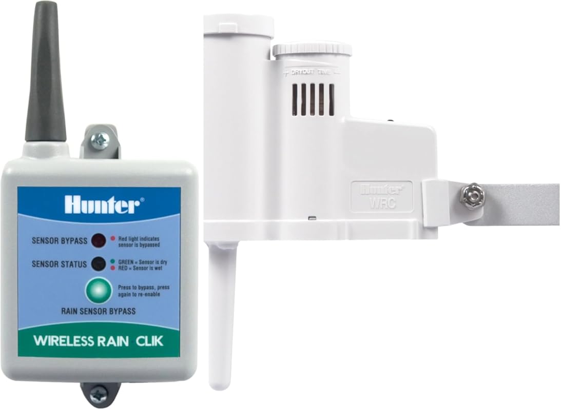 Hunter WRCLIK Rain Clik Wireless Rain Sensor - Auto Shutoff, Easy Moun