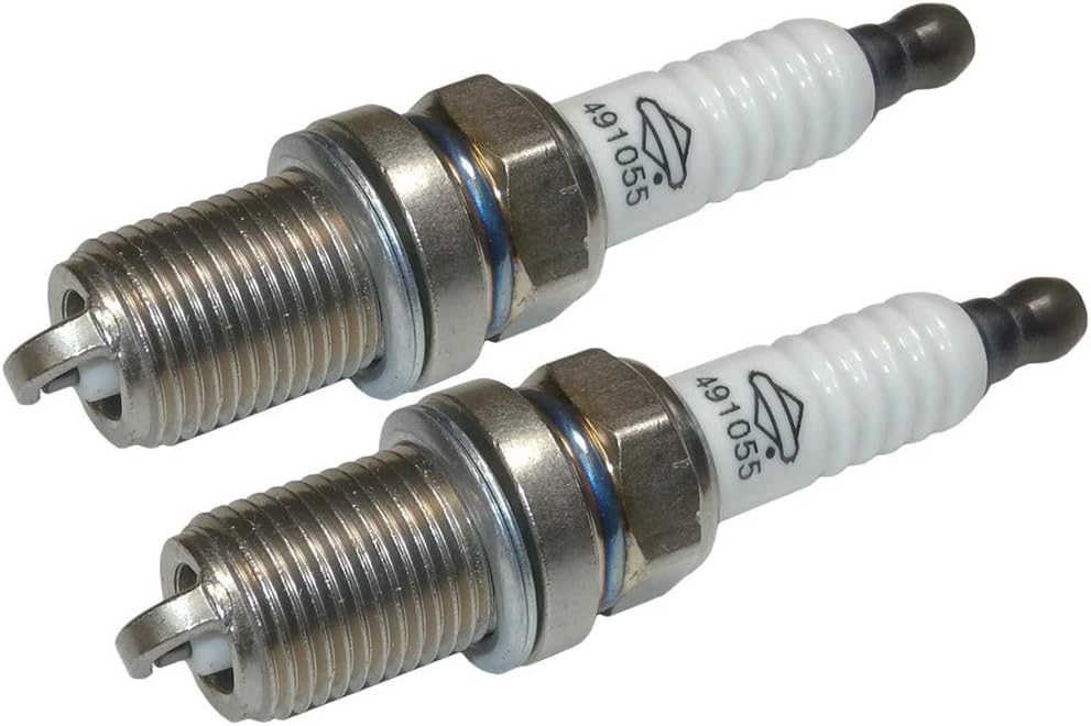 Briggs & Stratton 491055S Spark Plug - 2 Pack, Compatible with Various