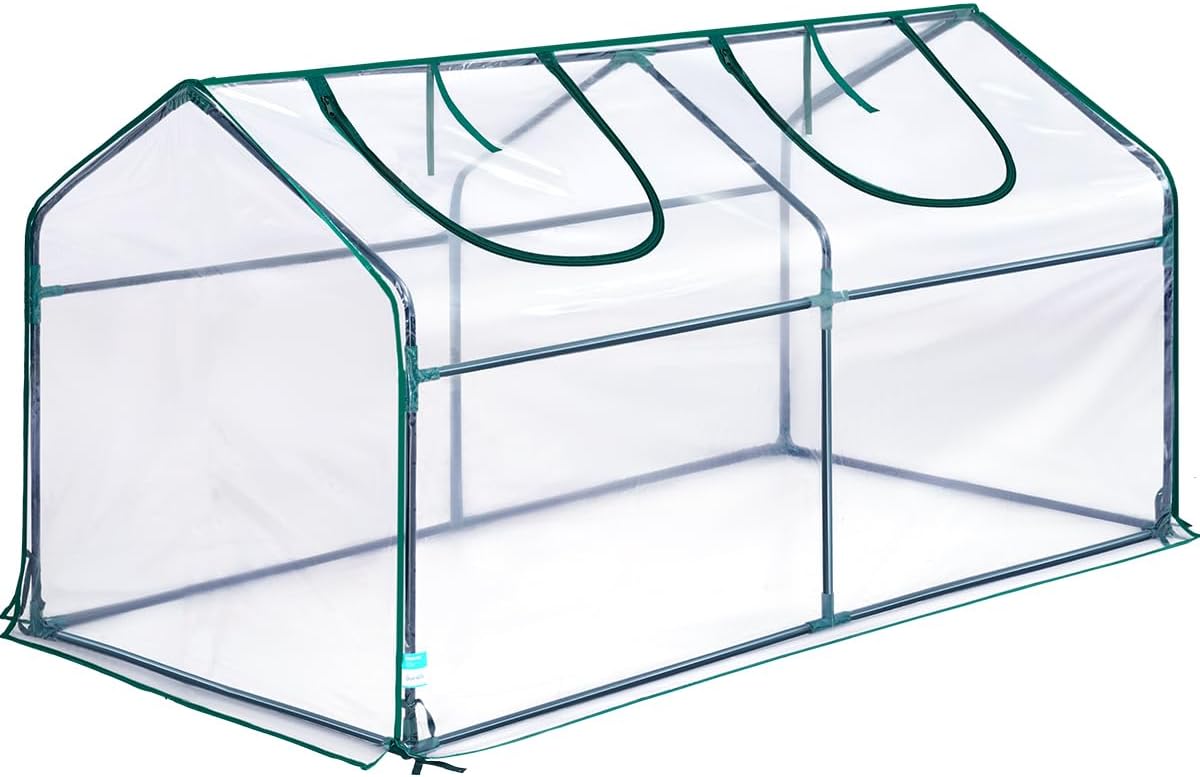 Quictent Mini Greenhouse, Portable Quick-Setup Tabletop Shelter with W