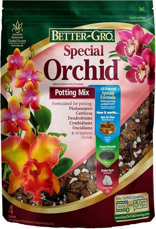Better-Gro Special Orchid Mix Premium Orchid Bark Potting Mix Ideal fo
