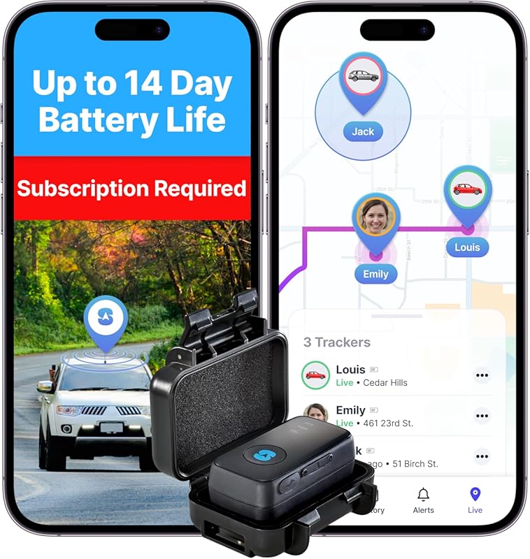 Spytec Atlas GPS Tracker for Vehicles and Kids: 14-Day Battery, Waterp