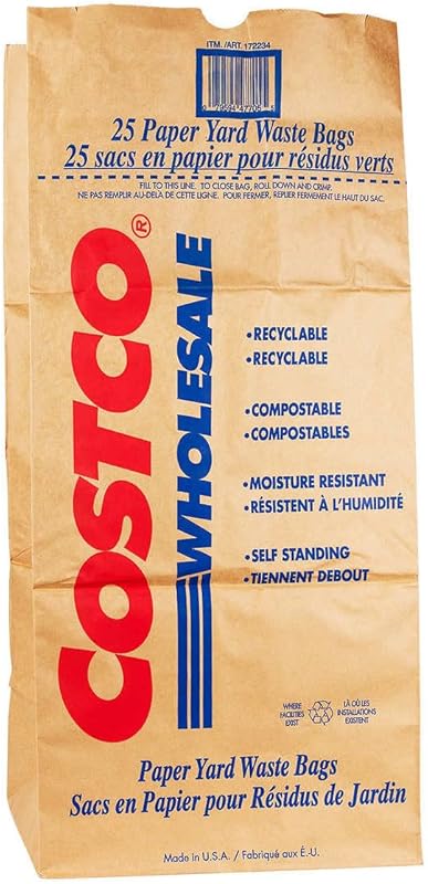 Costco 30 Gallon 2-Ply Lawn & Leaf Bags - 25 Count, Tear Resistant for