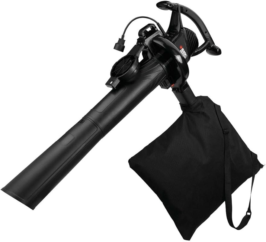 BLACK+DECKER 3-in-1 Lightweight Electric Leaf Blower Vacuum Mulcher Co