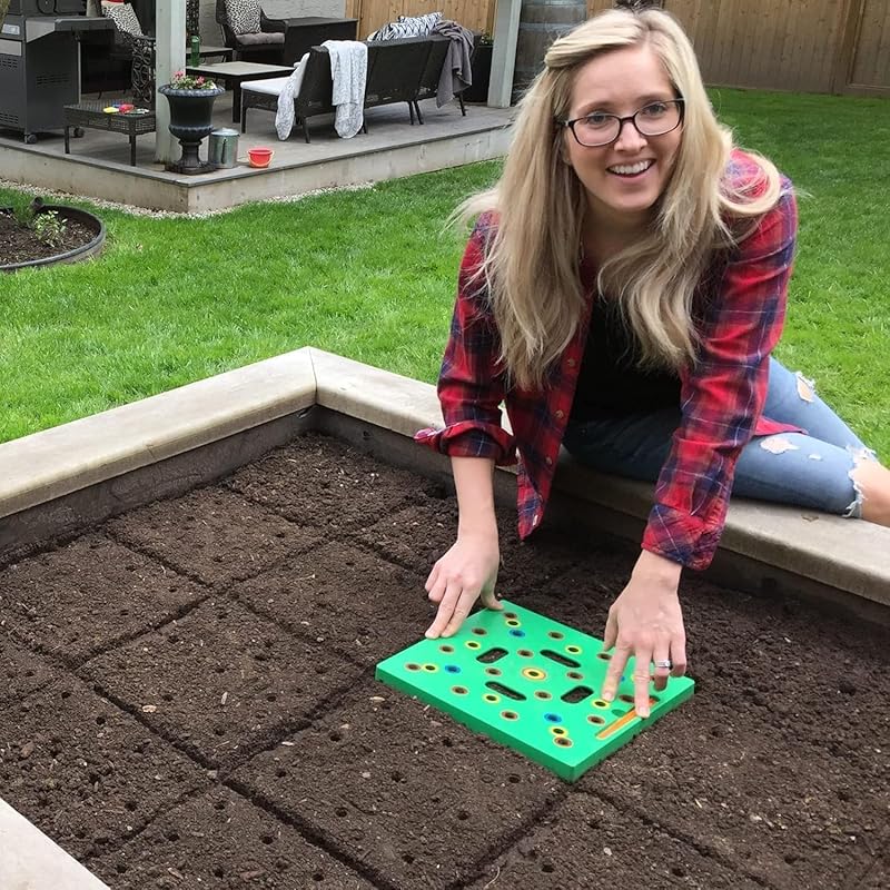 Seeding Square Patented Seed Spacer Tool for Bigger Harvests, Organize