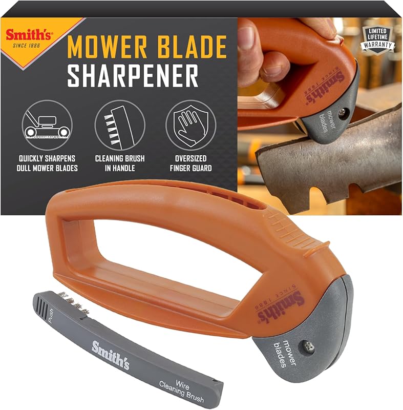 Smith’s 50603 Handheld Lawn Mower Blade Sharpener with Oversized Handl