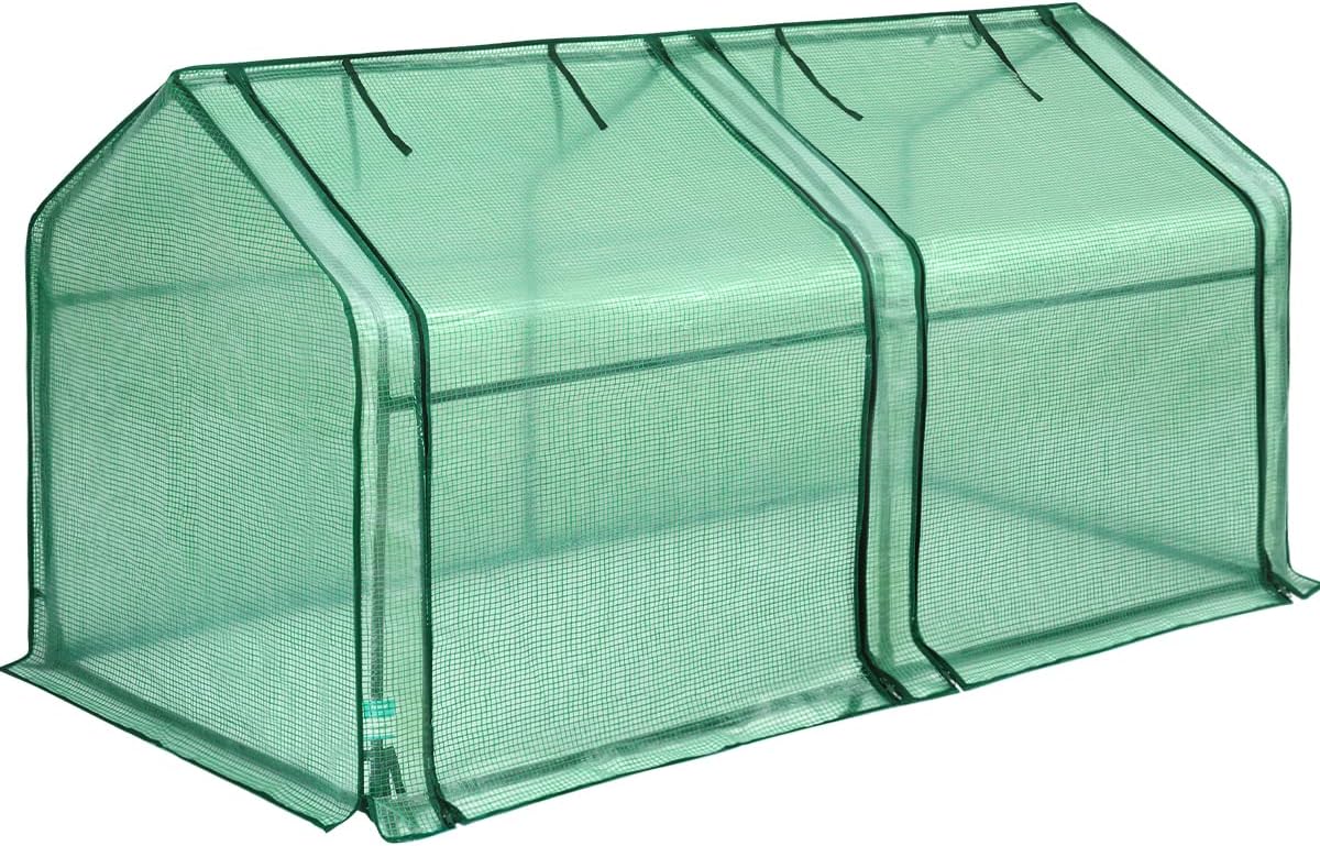 Quictent Mini Greenhouse for Seed Starting – Portable Quick-Setup Tabl
