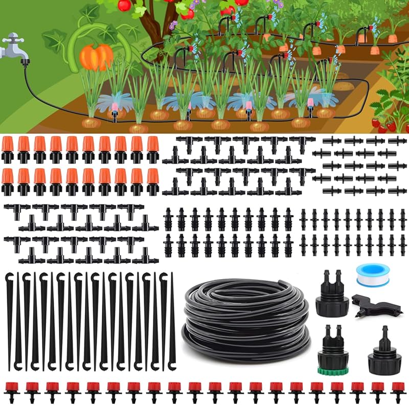 Drip Irrigation Kit with 1/4