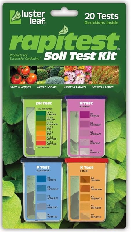 Rapitest Soil Test Kit: USA-Made Quick Accurate pH and Nutrient Testin