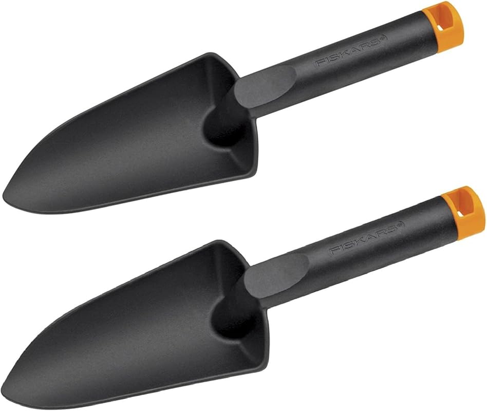 Fiskars 11-Inch FiberComp Trowel 2-Pack: Durable Garden Tool for Diggi