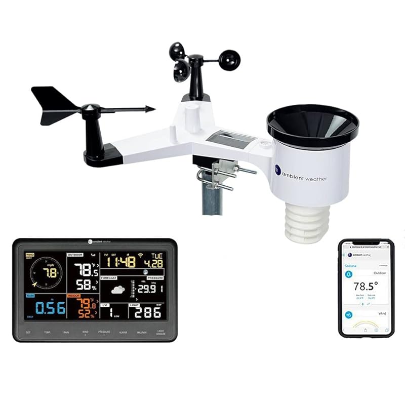 Ambient Weather WS-2902 WiFi Smart Weather Station: Real-time Monitori