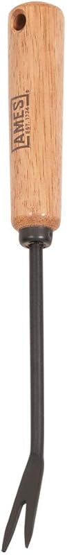 AMES 2447000 12-Inch Tempered Steel Hand Weeder with Wood Handle - Dur