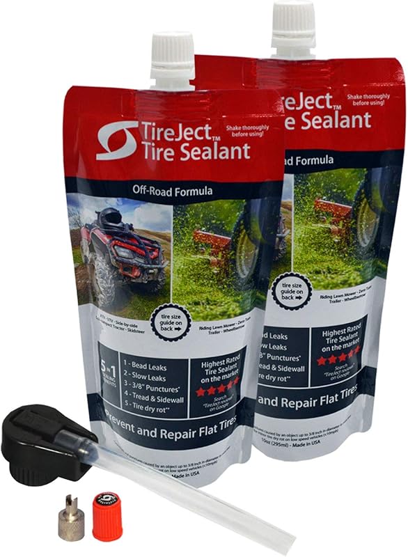 TireJect Off-Road Tire Sealant Kit - 5-in-1 Sealing Technology to Fix