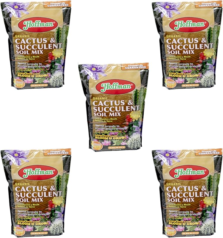 Hoffman Organic Cactus and Succulent Soil Mix provides proper drainage