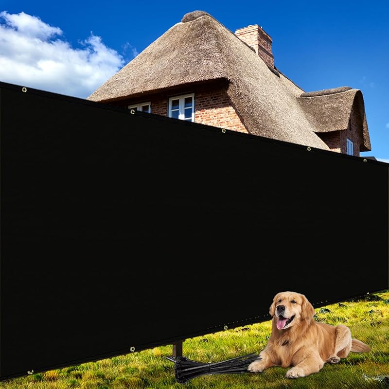 Shade&Beyond 4x50' Heavy Duty Privacy Screen: 170 GSM Fencing Mesh for