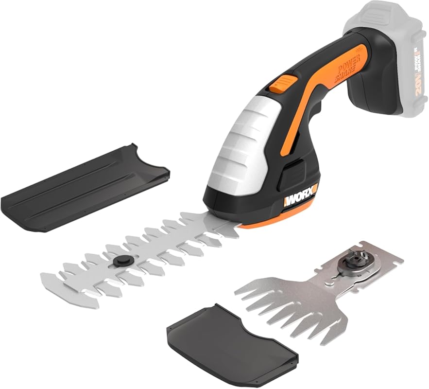 WORX 2-in-1 Cordless Hedge Trimmer with 4