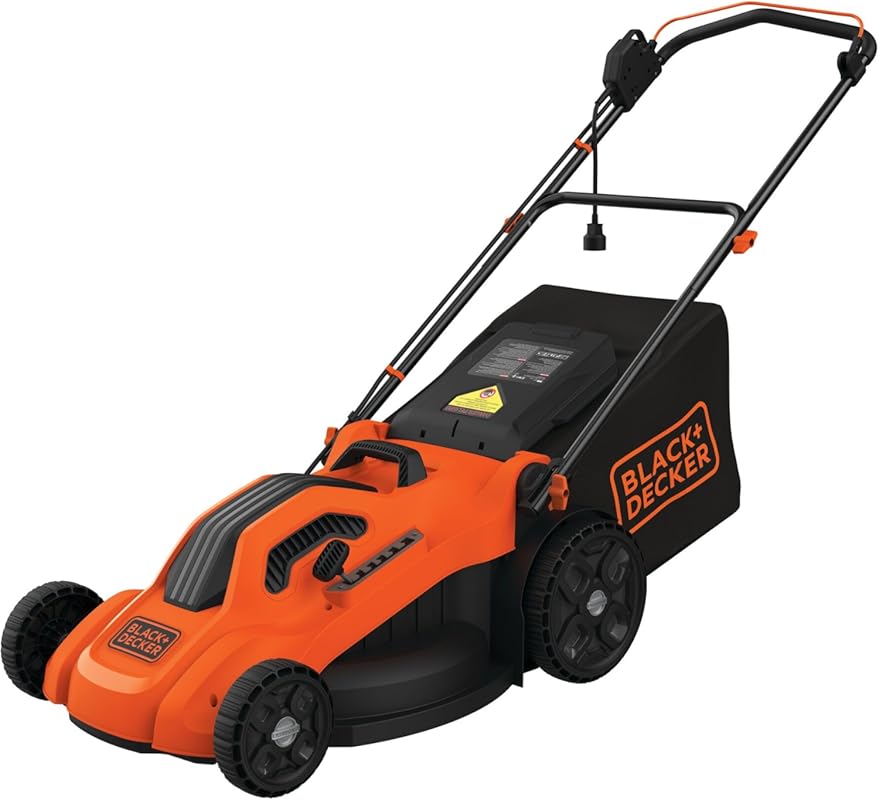 BLACK+DECKER 20-Inch Electric Push Lawn Mower, 13 Amp, 6-Setting Heigh