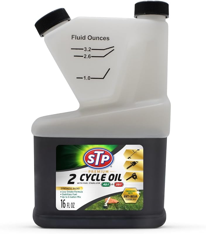 STP Premium 2-Cycle Oil with Fuel Stabilizer for 2-Stroke Engines, 16