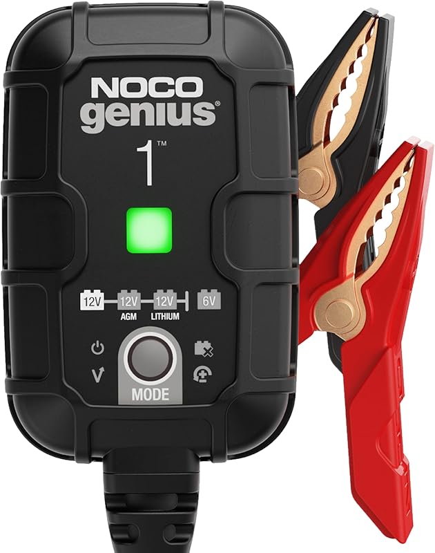 NOCO GENIUS1 Smart Battery Charger – 1A 6V/12V Automatic Maintainer, T