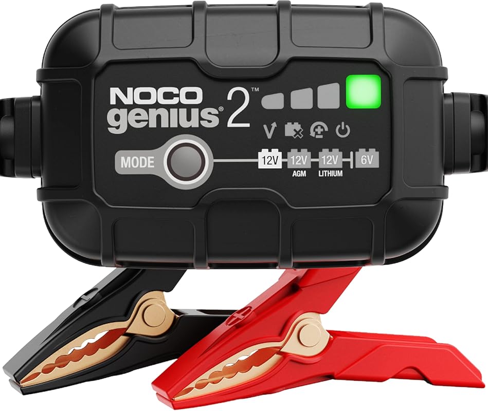 NOCO GENIUS2 2A 6V/12V Smart Battery Charger with Automatic Maintainer