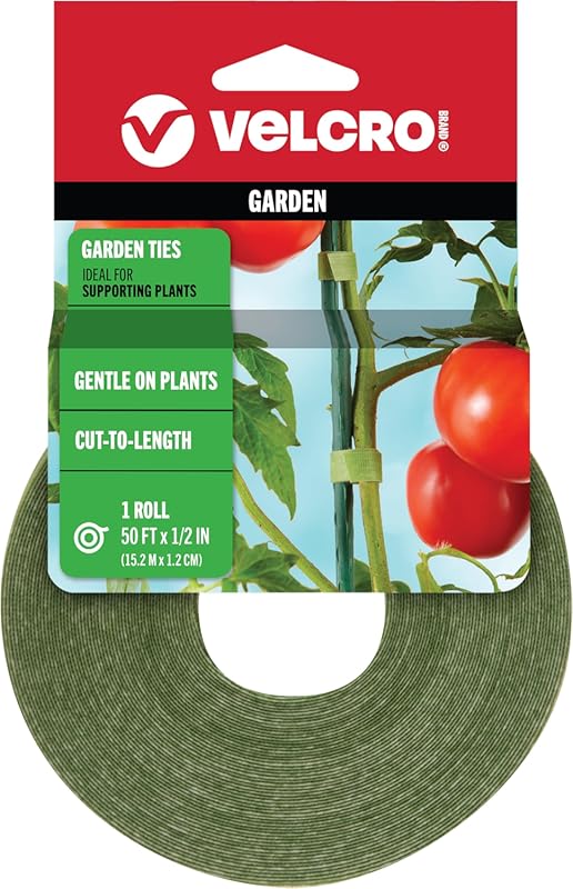 VELCRO ONE-WRAP Garden Ties VEL-30071-USA - 50 ft Reusable Adjustable 