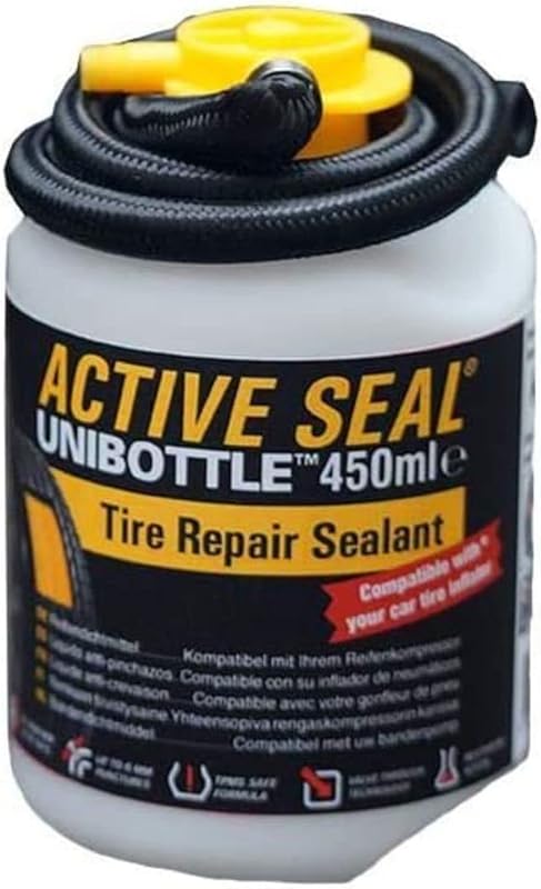 AIRMAN Tire Repair Sealant UNIBOTTLE - 450ml, Works with Any Compresso