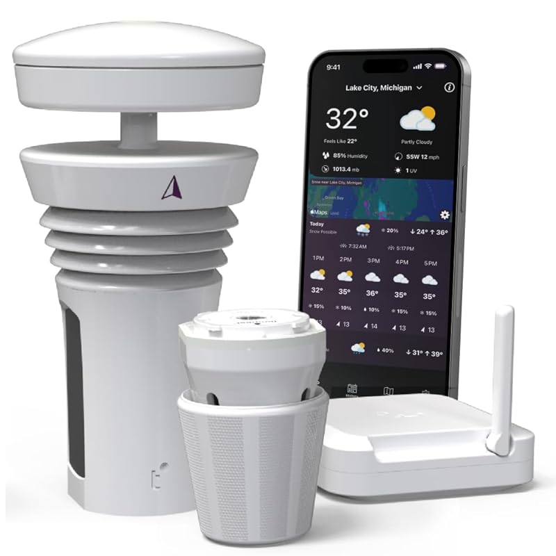 Tempest Weather Station: Built-in Wind Meter, Rain Gauge, Accurate For