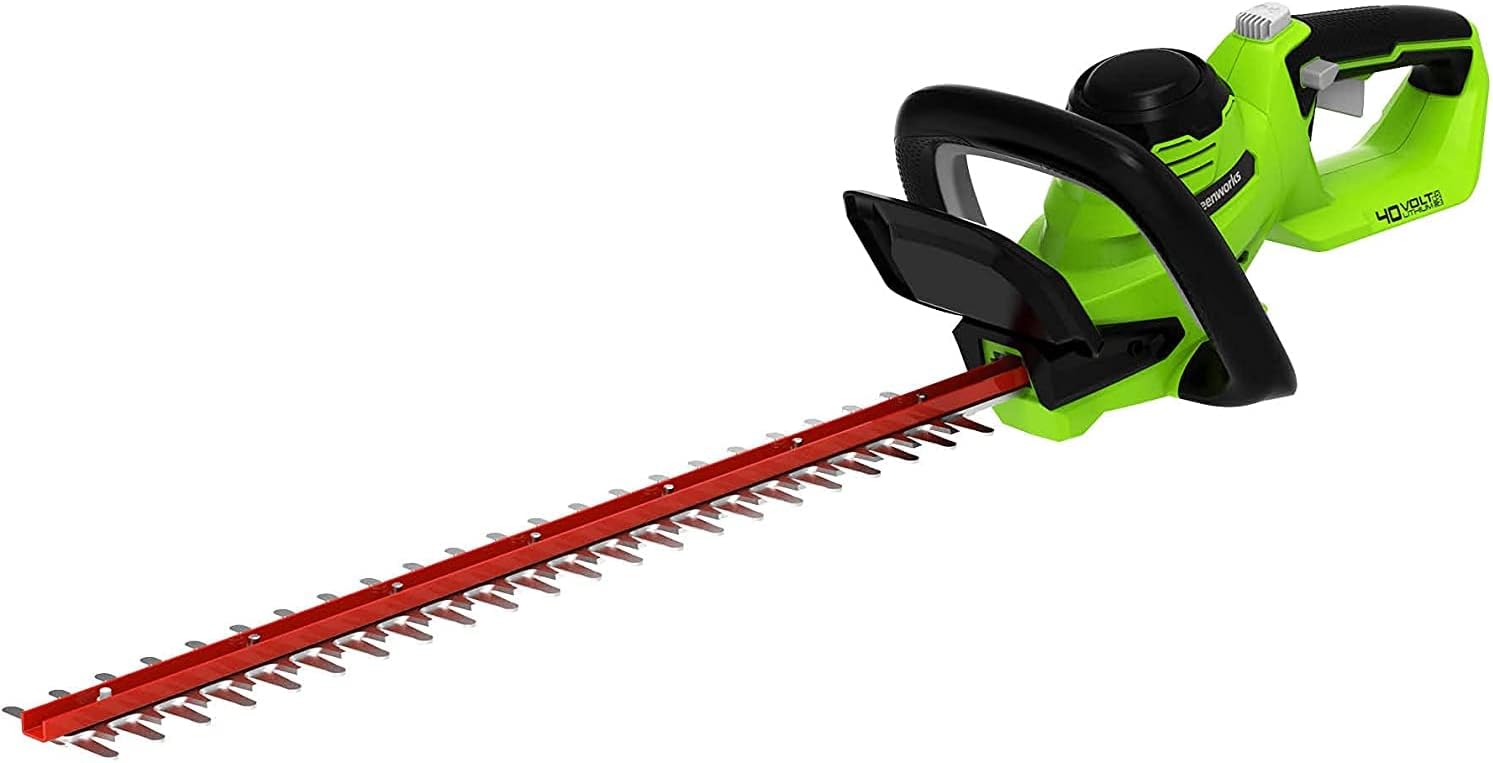 Greenworks 40V Cordless Hedge Trimmer 24-Inch with 1-Inch Cutting Capa