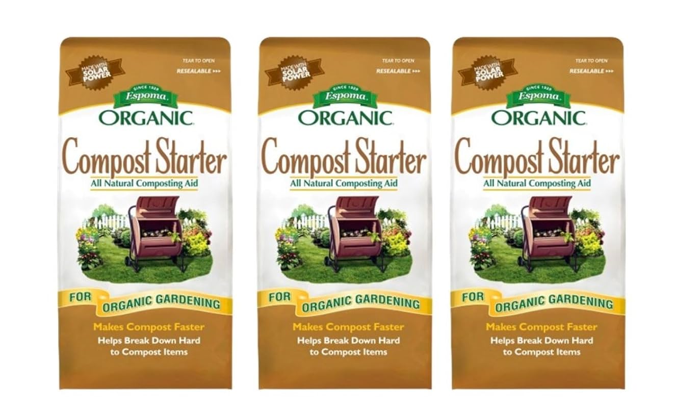Espoma Organic Compost Starter 4 lb Bag Pack of 3 Natural Compost Aid