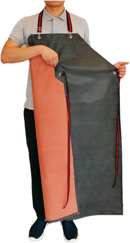 TonLing Thick Rubber Apron 47.2x33.5 Inch Waterproof Chemical Resistan