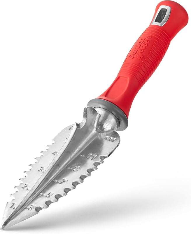 Garden Weasel Multi-Use Transplanter Heavy Duty Trowel for Digging, Cu