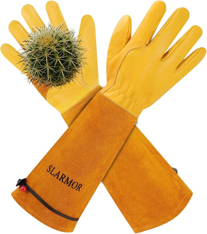 Thorn-Proof Heavy Duty Gardening Gloves for Men and Women - Long Gaunt