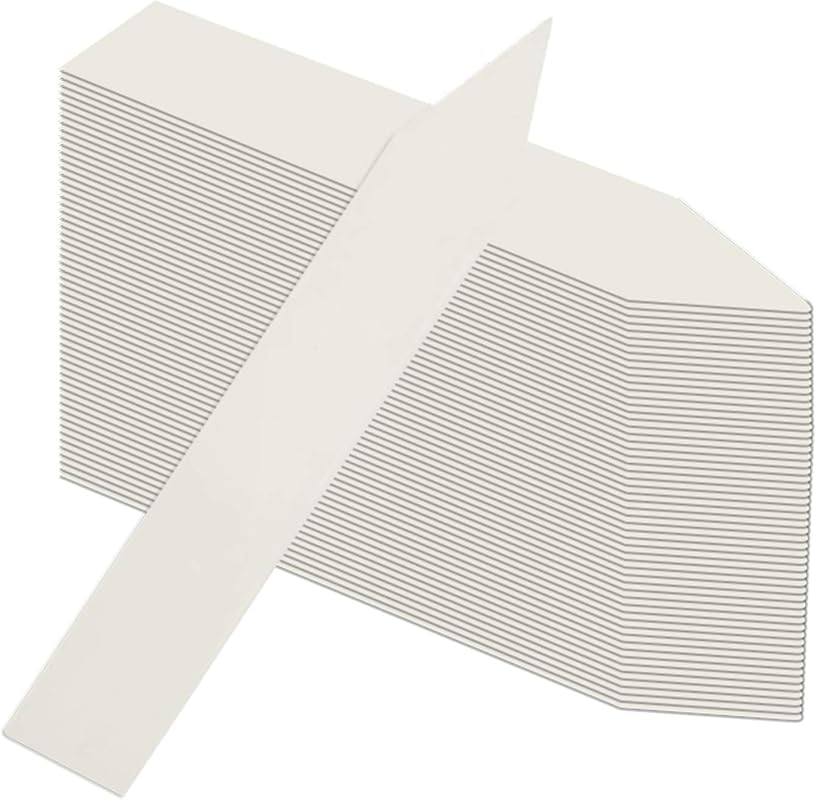 100Pcs Waterproof Plant Labels for Outdoor Gardens, White Plant Marker