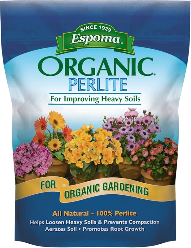 Espoma PR8 8-Quart Organic Perlite for Enhanced Drainage and Soil Aera