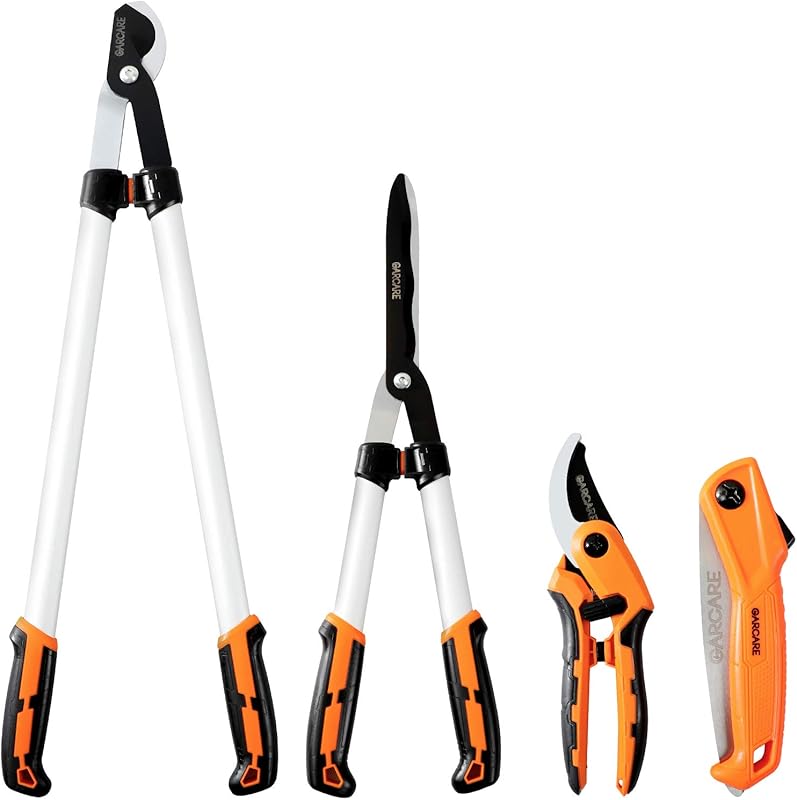 GARCARE 4-in-1 Multi-Tool Set: High Carbon Steel Folding Saw, Branch C